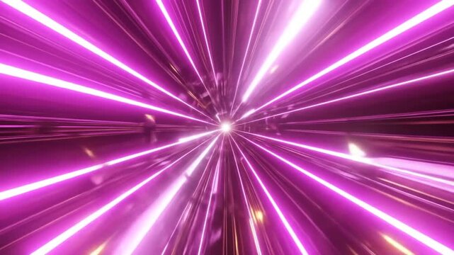 Abstract Neon Tunnel, Speed, and Light Effect