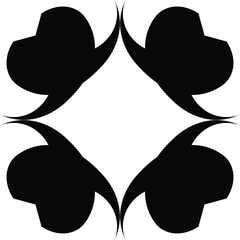  a black and white geometric pattern that resembles a mandala or a mosaic. It is a type of decorative design often used in art and various crafts. 