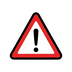 Warning sign attention icon alert danger caution safety hazard exclamation point risk symbol careful