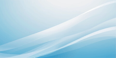 Abstract background of blue winter sky with white snowy waves and frost texture