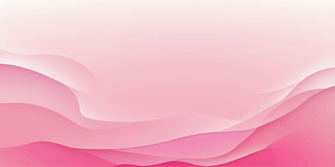 Pink abstract wavy background with soft curves and colorful texture