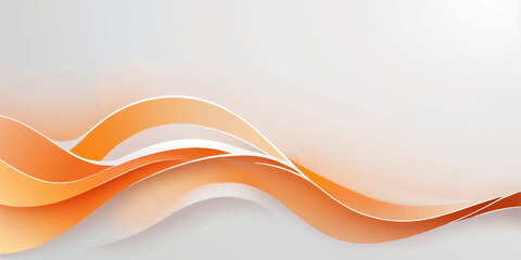 Abstract orange wave vector design background with flowing lines and curves as a stylish digital illustration