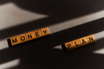 Strategic money management plan office setting conceptual image minimalist environment close-up...