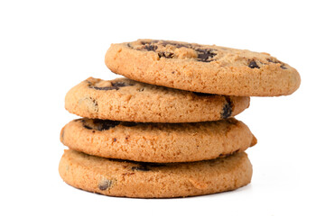 A plate of homemade chocolate chip cookies