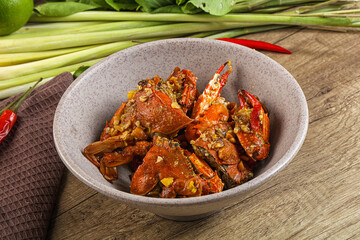 Steamed Spider crab Claws in tamatind sauce