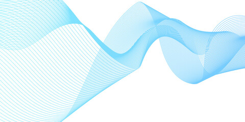 Energy abstract smooth blue gradient frequency isolated element creative blend curve flow line technology modern white web banner vector beautiful waveform light music energy design.	
