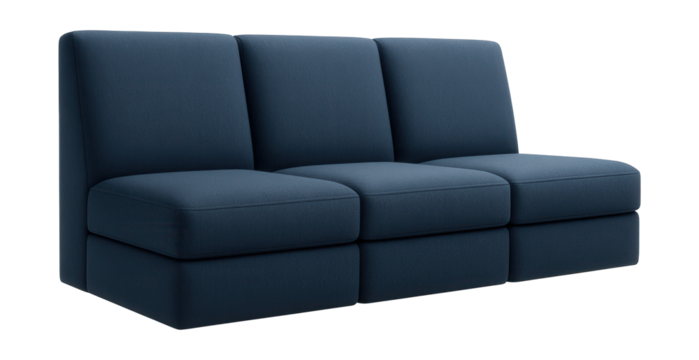Sturdy modular sofa for a university lounge, providing flexible seating for students.