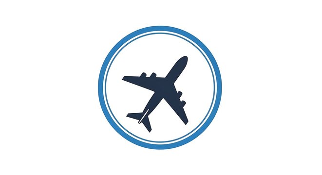 Airplane travel transportation flight aviation airline journey tourism symbol icon graphic design