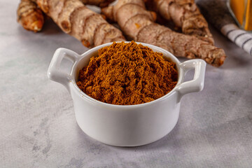 Indian spices - Curry powder heap