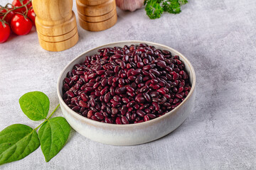Raw dry uncooked red beans