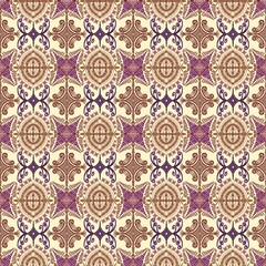 seamless pattern with floral ornament
