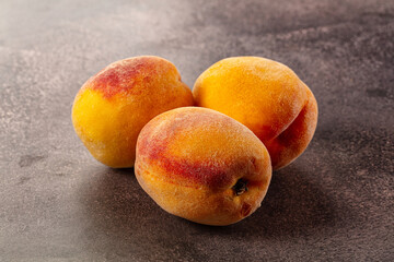 Fresh juicy ripe sweet peaches