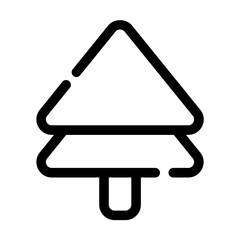 Christmas Tree Icon Outline