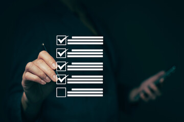 Reviewing and completing online survey forms document management system Assessment form, questionnaire, checklist and clipboard management Quality control...