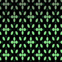 A seamless glowing green floral pattern Perfect for textiles, wallpapers, digital backdrops, and elegant graphic design.