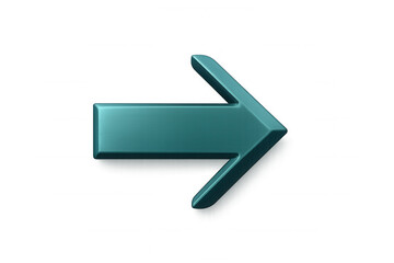3d right arrow symbol pointing direction, navigating future, next step, indicating progress, forward movement