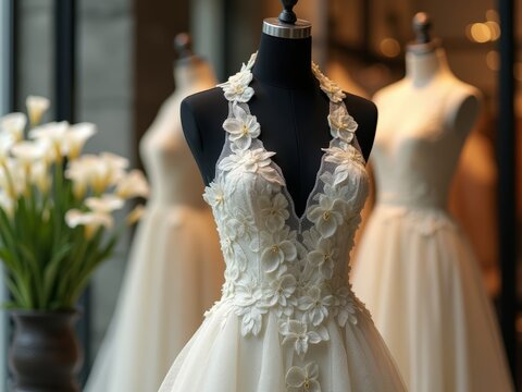 white wedding dress