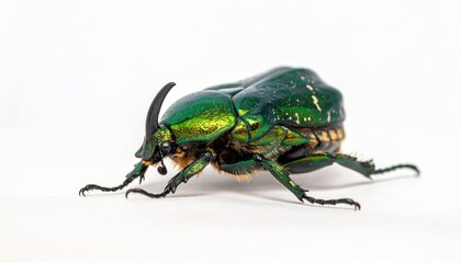 Fototapeta premium Giant african flower beetle Goliathus orientalis male. Collection beetles. Cetoniidae 