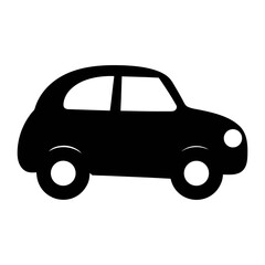 Black car silhouette vector illustration for automotive design and transportation projects online resource