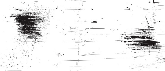 Black white distressed grunge texture abstract pattern vector