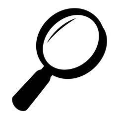 Magnifying glass icon vector illustration for search find zoom explore and investigation concept design