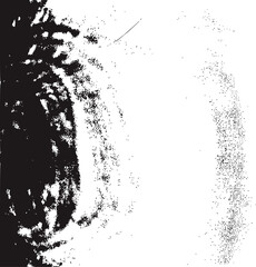 Dark abstract textured pattern with scattered dots and lines black white