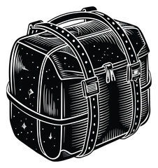 vector illustration of a pirate treasure chest