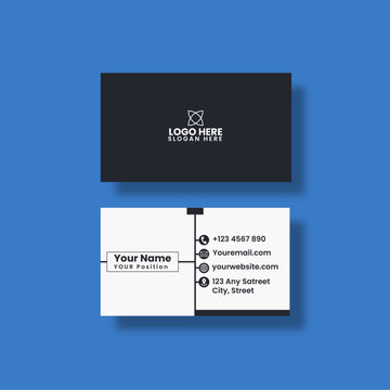 Professional Business Card with Logo and Contact Information
