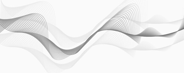 Abstract black wave vector banner template. eps 10 vector