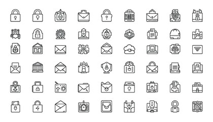 Extensive Collection of Cyber Security and Technology Icons