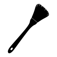 Silhouette of Brush on white background