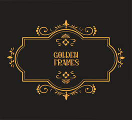 Elegant Gold Frame with Ornamented Details