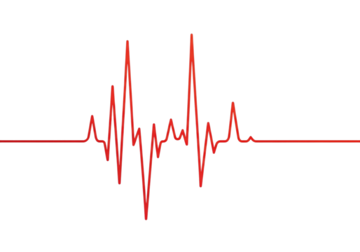 Red Heartbeat Pulse Line for ECG and Medical Conceptsg Design Background