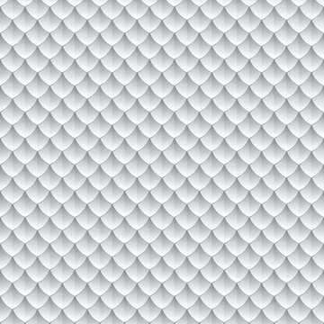 scale pattern black and white vector illustration