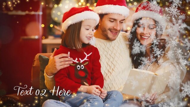 Christmas Family Cozy Particles Slideshow