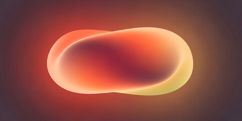 Abstract flowing light with warm red and orange tones in a soft glow