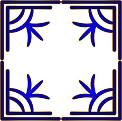 Leaf Corner Pattern Frame