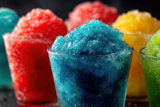 Vibrant Kool-Aid Slushie Close-Up Detail