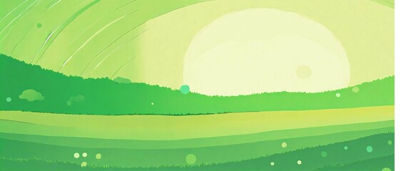 Obraz premium summer landscape vector illustration