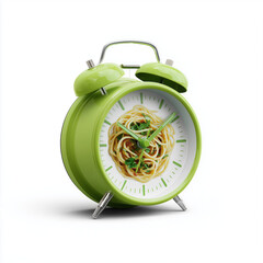 Green Alarm Clock With Spaghetti Dial