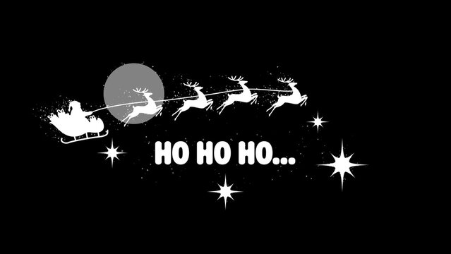 Holiday Festive Glitter Sleigh Ride Title