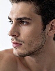 Obraz premium Portrait nachdenklicher Mann