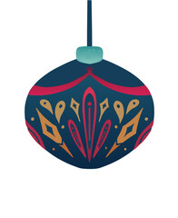 christmas tree decorations isolated