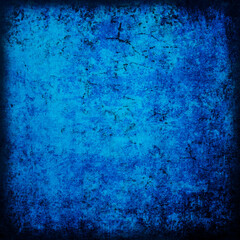 Grunge blue background with space for text