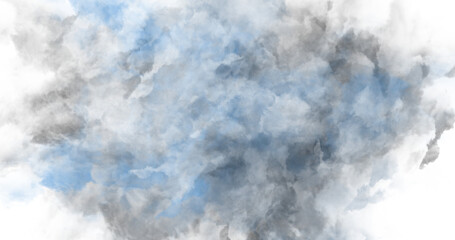 Obraz premium abstract painting of a swirling cloud of smoky grays and soft blues, capturing the ethereal beauty of the sky