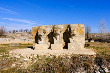 Beysehir - Konya, May 08, 2024, Hittite water monument, Eflatunpinar, Beysehir, Konya, Turkey