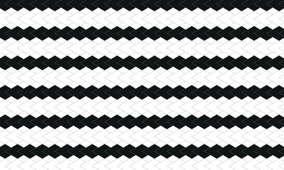 Vector art of black and white zigzag stripe pattern texture