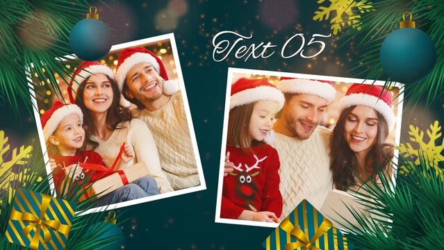 Christmas Family Joyful Celebration Slideshow
