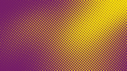 abstract yellow and purple halftone background,cheerful comic design	