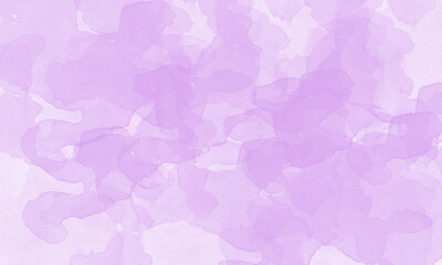 Obraz premium Soft light washes across overlapping watercolor blots, creating a peaceful, ethereal lavender scene